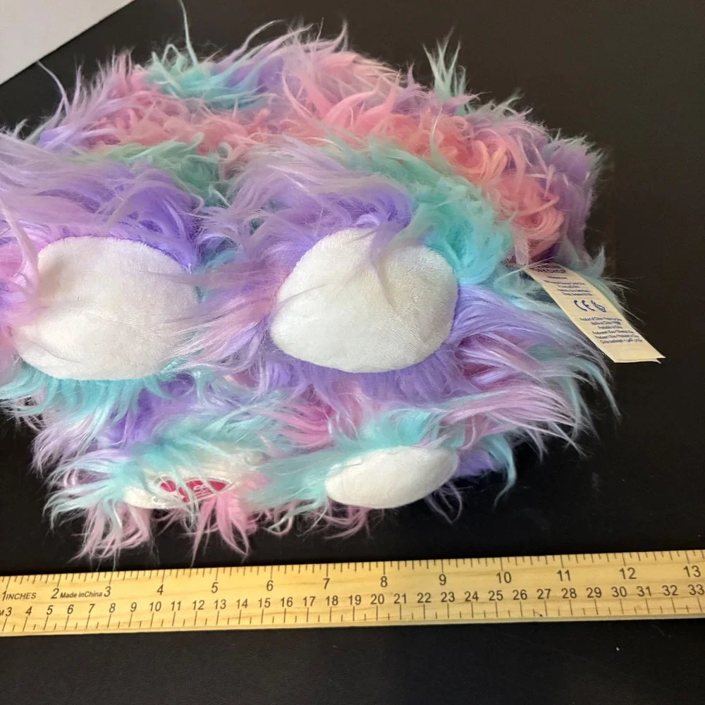Build a Bear Pastel Fuzzy Bunny Multicolor Plush Toy Stuffed Animal 2019 Rainbow